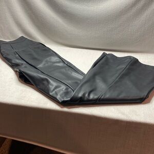7 For All Mankind Black Faux Leather pants size large
